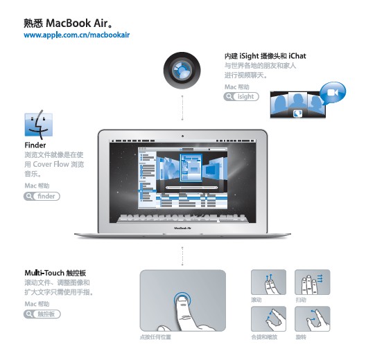 Apple苹果MacBook Air (11 英寸 2010 年末机型)使用手册