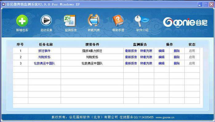 谷尼微舆情监测系统