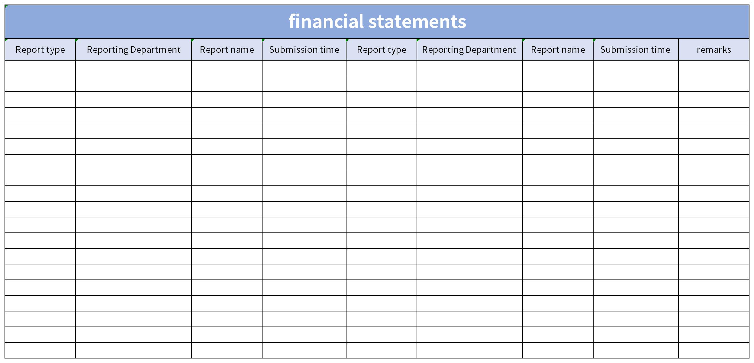 财务报表英文截图