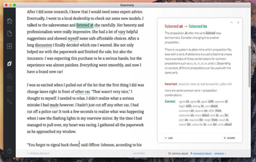 Grammarly MAC截图