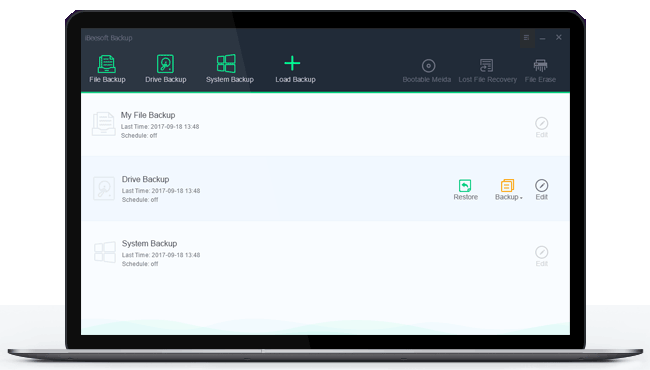 电脑数据备份软件(iBeesoft DBackup)截图