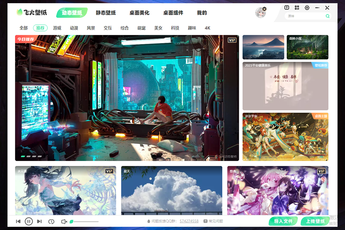 飞火动态壁纸截图