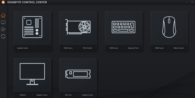 GIGABYTE Control Cente（技嘉控制中心）截图