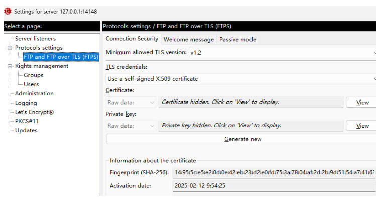 FileZilla Server截图