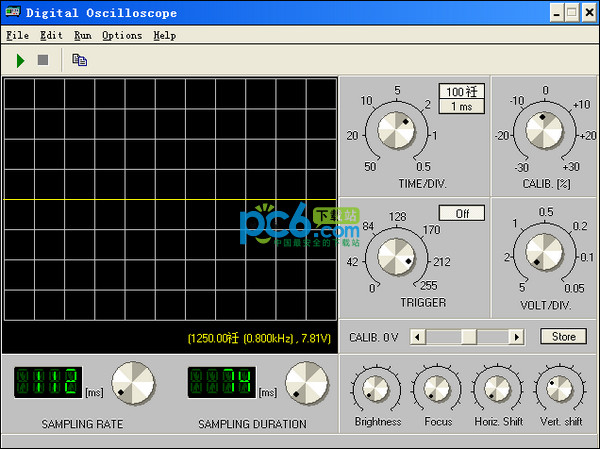 虚拟数字示波器软件(BIP Oscilloscope)